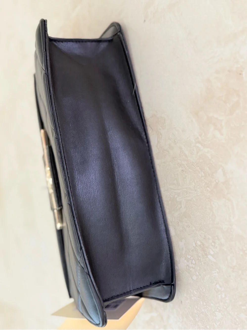 Valentino Orlandi Quilted Black Top-Handle Crossbody NWT